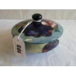 Moorcroft Anenome powder pot and cover