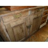 Victorian pine kitchen dresser base