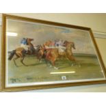 Racing print - under starters orders - Munnings