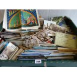 Collection of worldwide and British postcards and souvenir booklets