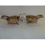 Silver sauce boats - Sheffield 1935 and 1937 (2)
