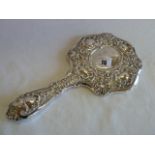 Silver hand mirror Birmingham 1904