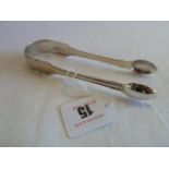 Silver sugar tongs London 1825