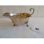 Silver sauce boat - Aspreys,