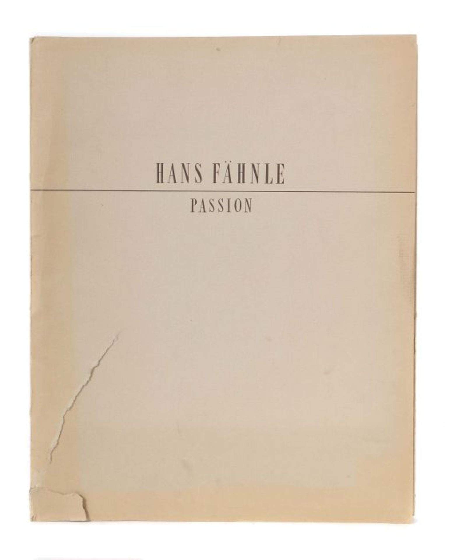 Fähnle, Hans Passion 1942, 22 Kreidezeichnungen von Hans Fähnle, Lichtdruck-Ausführung Graphische