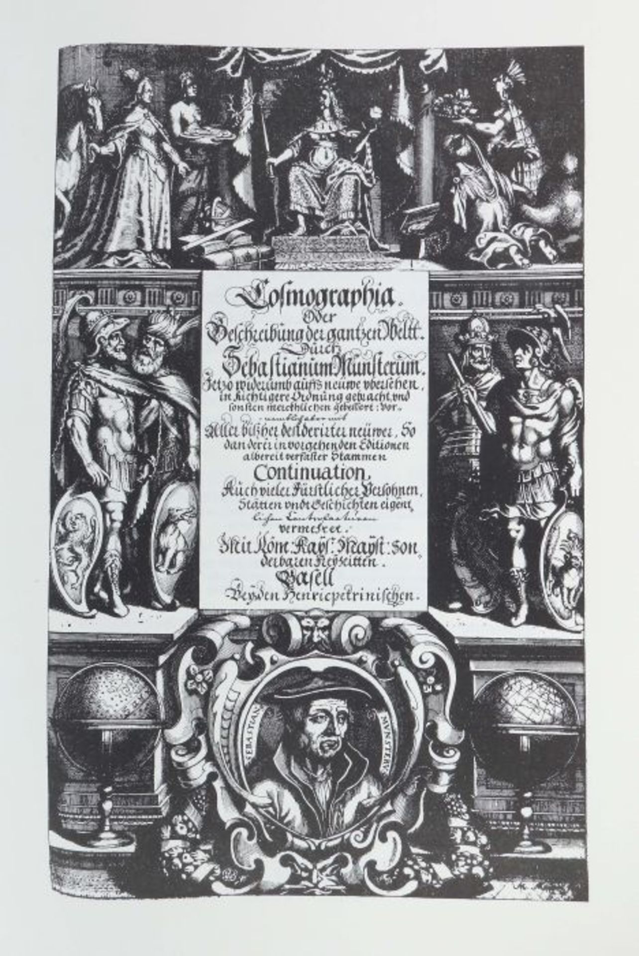 Münster, Sebastian Cosmographia, Das ist: Beschreibung der gantzen Welt / Darinnen Aller Monarchien, - Bild 2 aus 3