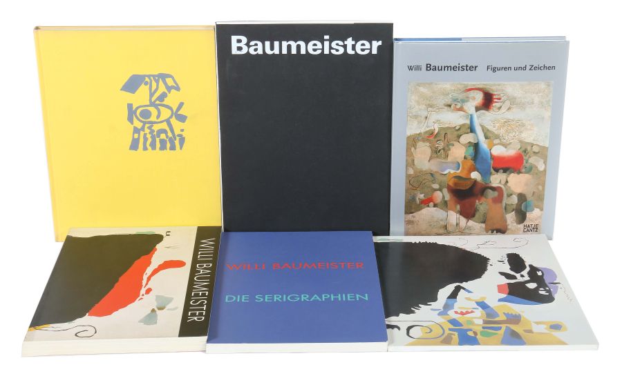 6 Bücher Willi Baumeister Grohmann, Willi Baumeister, Stuttgart, Kohlhammer, 1952; Spielmann,