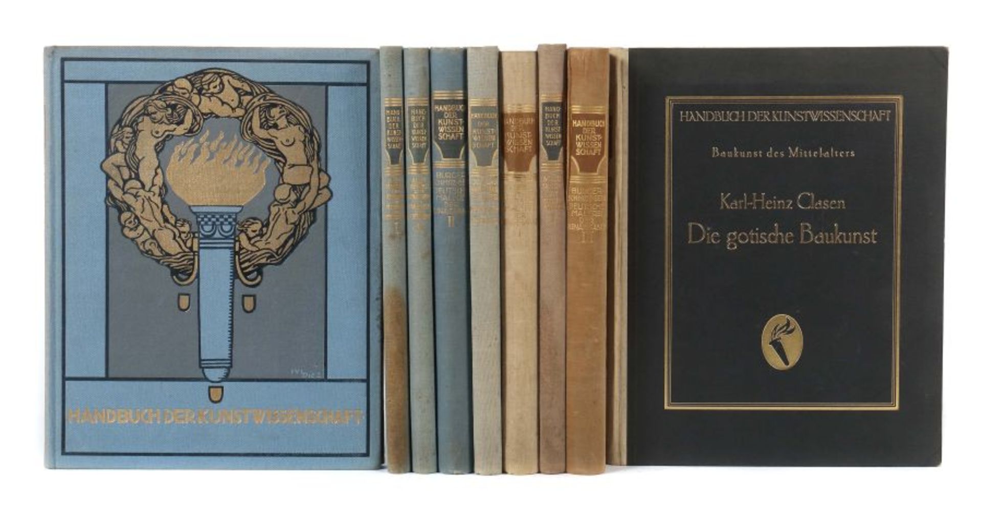 Burger & Brinckmann Handbuch der Kunstwissenschaft, Berlin, Athenaion, 1913-30, 9 Bde., je mit