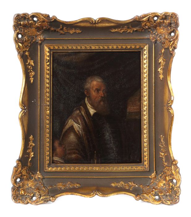 Italienischer Maler des 16./17. Jh. Umkreis/Nachfolge Veroneses und Tizians. "Halbportrait eines - Bild 2 aus 6