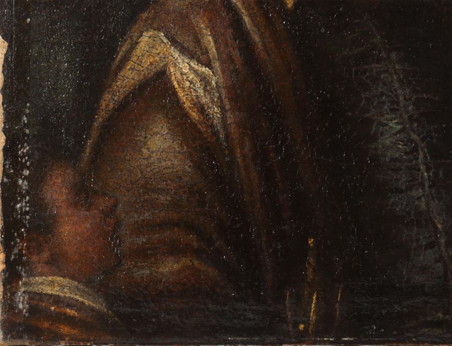 Italienischer Maler des 16./17. Jh. Umkreis/Nachfolge Veroneses und Tizians. "Halbportrait eines - Bild 4 aus 6