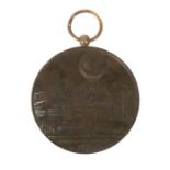 Souvenir-Medaille Panorama de PARIS 1878, Bronze, reverse: "SOUVENIR DE MON ASCENSION DANS LE