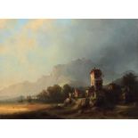 Kaselitz, Albert Friedrich (attr.) Berlin 1821 - 1884 Chur/Ch., Seeufer mit mittelaltericher