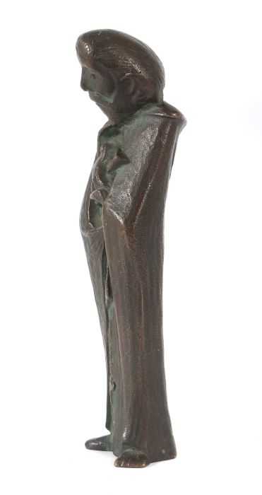 Bildhauer des 20. Jh. "Franz von Assisi", Bronze, brüniert, vollplastische Ausführung des - Image 2 of 3