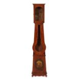 Standuhrgehäuse einer Burgunder-Uhr Frankreich, 19. Jh., pylonenartiger Korpus aus Holz auf