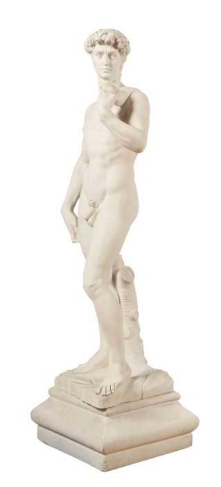 DAL Torrione, Lorenzo Italienischer Bildhauer des 20. Jh.. "David", Gipsguss, vollplastische - Image 2 of 4