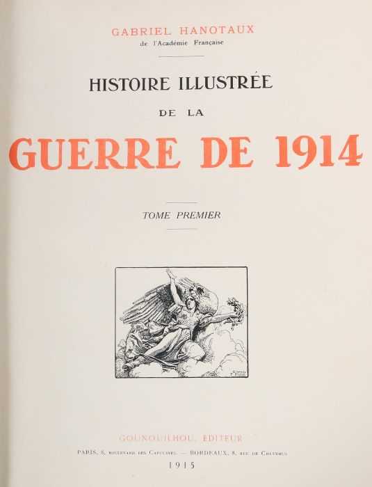 Konvolut Militaria-Bücher Hanotaux, Gabriel, Histoire illustrée de la Guerre de 1914, Paris, - Image 3 of 7