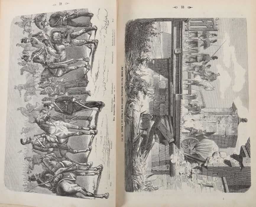 2 Bücher Militaria Illustrierte Geschichte des Krieges vom Jahre 1870 und 1871, Stuttgart, - Image 5 of 6