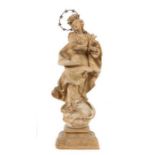 Rokokobildschnitzer des 18. Jh. Oberschwaben oder Alpenraum "Madonna Immaculata", Lindenholz