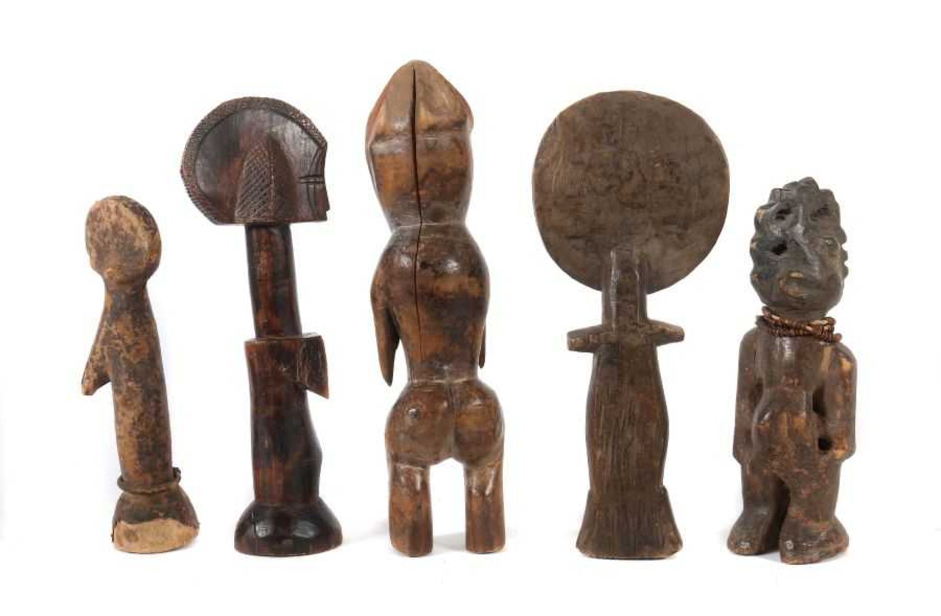 Konvolut Figuren Burkina Faso, Ghana, Nigeria u.a., Stamm der Mossi, Ashanti, Yoruba u.a., Holz - Bild 2 aus 2