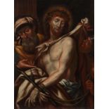 Maler des 18. Jh. wohl süddeutsch. "Ecce Homo", Pontius Pilatus führt den gefolterten Jesus Christus