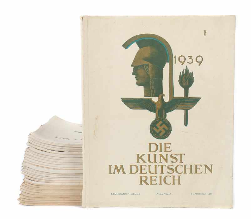 Die Kunst im Deutschen Reich München, Zentralverlag Eher, 28 Bde. der Jahrgänge 1939 bis 1943,