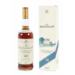 The Macallan 1967, Single Highland Malt Scotch Whisky, bottled 1986, 18 years old, 43% vol., 0,75 l.