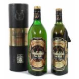 2 Flaschen Glenfiddich 1970er Jahre, Pure Malt Scotch Whisky, William Grant & Sons Ltd., over 8