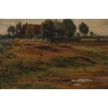 Weber, Paul Darmstadt 1823 - 1916 München, deutscher Maler. "Süddeutsche Landschaft", Blick über die