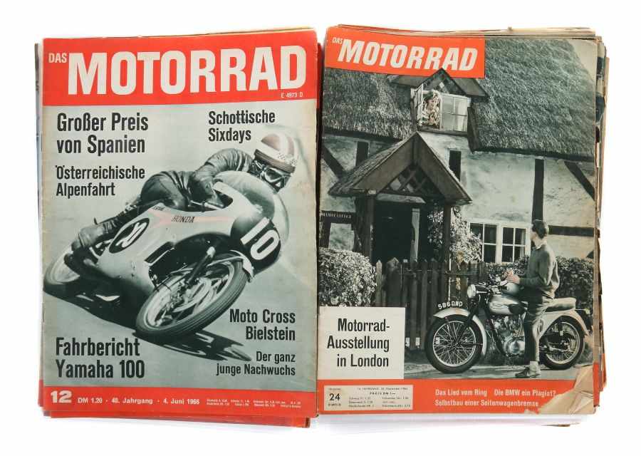 Konvolut "Das Motorrad" ca. 124 Bde. aus den Jahren: 1952: 1,13; 1962: 1-14,16-19,22,24-26; 1963: