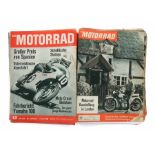 Konvolut "Das Motorrad" ca. 124 Bde. aus den Jahren: 1952: 1,13; 1962: 1-14,16-19,22,24-26; 1963: