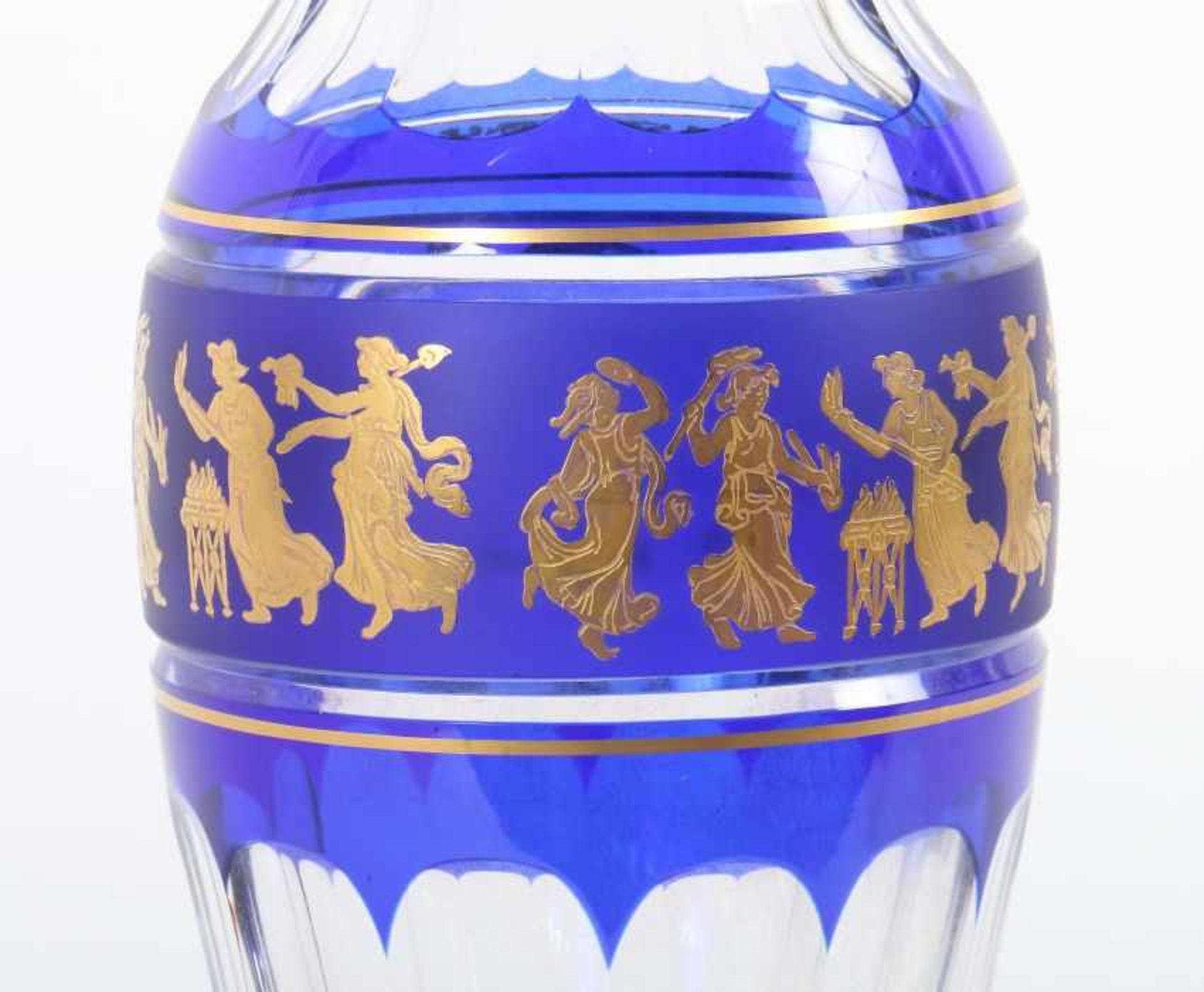 Vase "Danse de Flore" Cristallerie Val Saint Lambert, Belgien, 2. Hälfte 20. Jh., Kristallglas, - Bild 2 aus 4