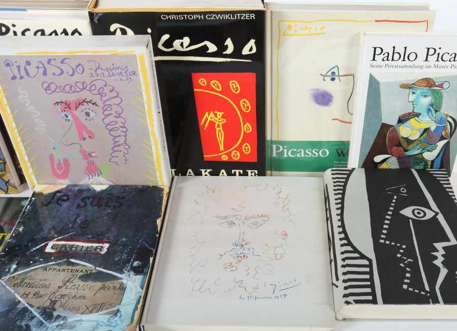 10 Bücher Pablo Picasso u.a. best. aus: Char/Feld, Zeichnungen, Dumont, 1969; Jardot, Dessins, 1959; - Image 3 of 3