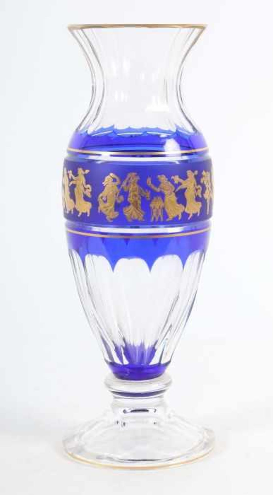 Vase "Danse de Flore" Cristallerie Val Saint Lambert, Belgien, 2. Hälfte 20. Jh., Kristallglas,