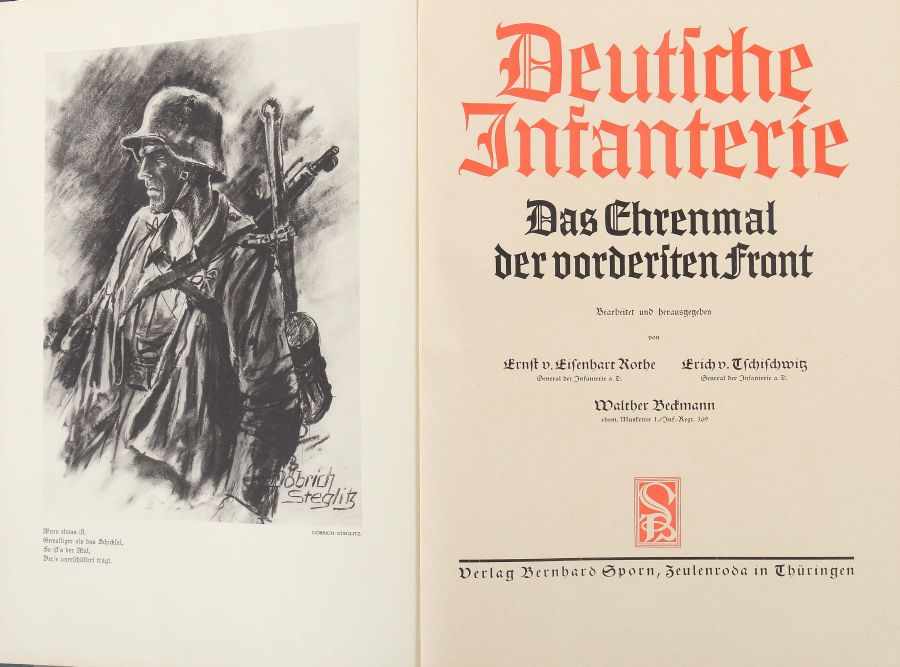 Eisenhart Rothe, Ernst von (Hrsg.) Deutsche Infanterie: Das Ehrenmal der vordersten Front, - Image 2 of 2