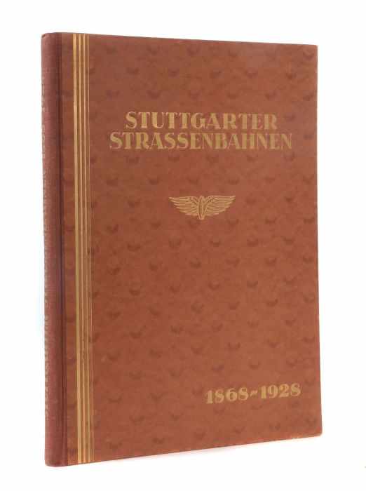 60 Jahre Stuttgarter Strassenbahnen 1868-1928 Stuttgart, 1928, mit mehrfach gefalteter