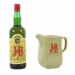 J&B 1970er Jahre, Rare, blended scotch whisky, Justerini & Brooks Ltd., mit Porzellankrug, wohl 1 l.