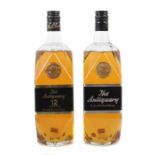 2 Flaschen The Antiquary 1960/70er Jahre, De Luxe Old Scotch Whisky, 1x 12 years old, je 1 l.