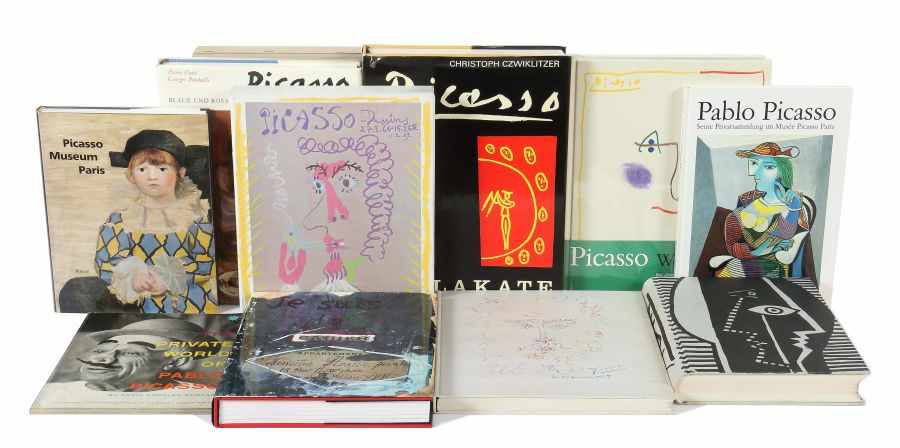 10 Bücher Pablo Picasso u.a. best. aus: Char/Feld, Zeichnungen, Dumont, 1969; Jardot, Dessins, 1959;