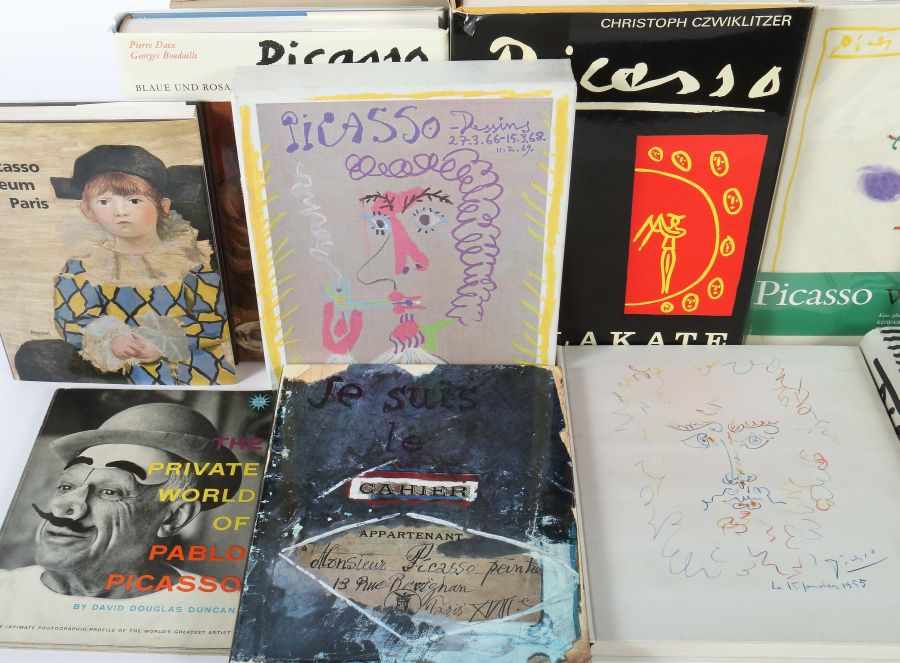 10 Bücher Pablo Picasso u.a. best. aus: Char/Feld, Zeichnungen, Dumont, 1969; Jardot, Dessins, 1959; - Image 2 of 3
