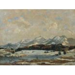 Bürgers, Felix Köln 1870 - 1934 Dachau, Landschaftsmaler, Prof.. "Bergsee", See auf einer