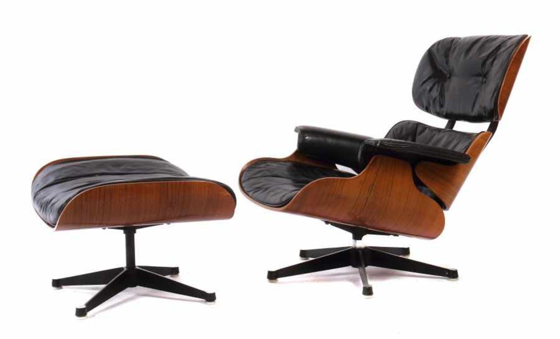 Eames, Charles & Ray Lounge Chair " 670" mit Ottomane "671", Entwurf: 1957, Ausführung: Vitra AG,