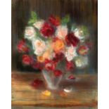 ANONYM20.Jh. Blumen in der Vase. Pastell. 60x50cm, Ra.UNKNOWN ARTIST20th century Flowers in the