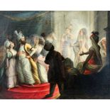 LEGROS, SAUVEURVersailles 1754 - 1834 Enghien Sultan im Harem. Öl/Lwd., doubliert. signiert. 73x92,