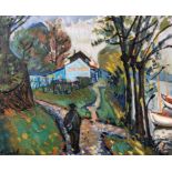 BLONDEL, ANDRÉ (Chaye-Sasza Blonder)Chortkiv 1909 - 1949 Paris Landschaft am Canal du Midi mit