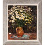 DURIEZ, JULESFrankreich 1900 - 1993 Blumen in der Vase. Öl/Holz, signiert. 65x54cm DURIEZ,