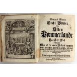 JOHANNES MICRAELIUSCöslin 1597 - 1658 Stettin Erstes Buch vom alten Bommerlande. 448 Seiten +