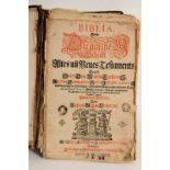 LUTHERBIBEL Nürnberg 1679 Altes und neues Testament in deutscher Sprache. Illustriert mit