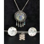 4 TEILE MEXIKANISCHER SILBERSCHMUCK Brutto ca. 22g 4 MEXICAN SILVER JEWELLERY ITEMS Gross weight ca.