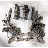 GÜRTELSCHNALLE Russland, 19.Jh. Tula-Silber. Gest. L.31,5cm, ca. 68g A BUCKLE Russia, 19th century