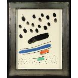 MIRÒ, JOAN Barcelona 1893 - 1983 Palma de Mallorca "Els cinc Elements". Farblitho mit Signatur in